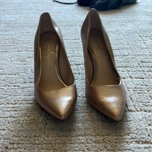 Jessica Simpson Pink Sparkly Heels Size 6